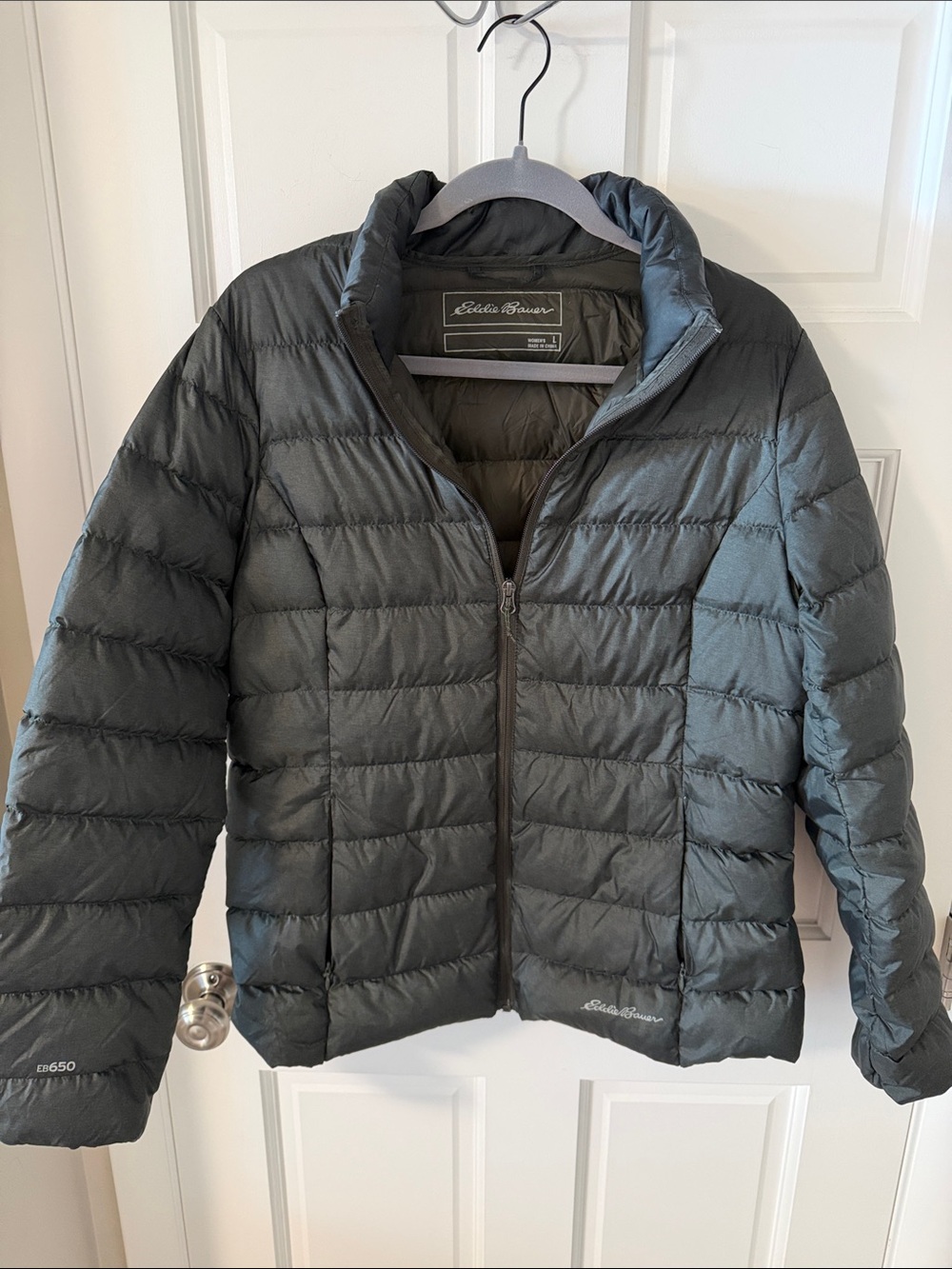 Eddie Bauer Women’s CirrusLite 650 Down Puffer Jacket Dark Evergreen Size Large